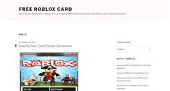 Desktop Screenshot of freerobloxcard.com